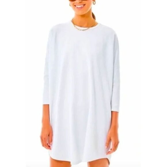 Tuckernuck Pomander Place Womens Size XS/SM Sue Dress White 3/4 Sleeve Oversized - Picture 1 of 8